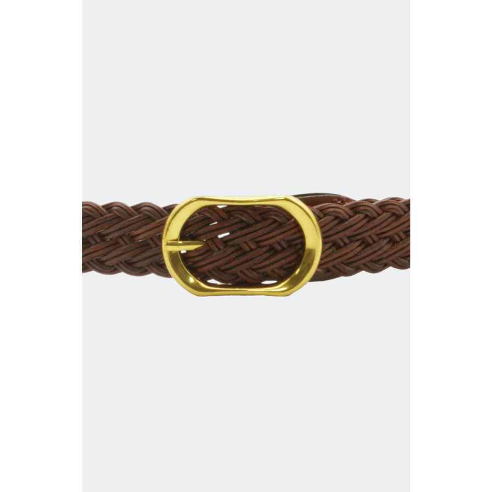 Voodoo Vixen - Plaited Leather Taillengürtel - Braun